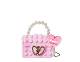 Wholesale Popper Handbag With Gold Heart Clasp