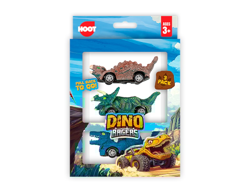Wholesale Dinosaur Car 3pk