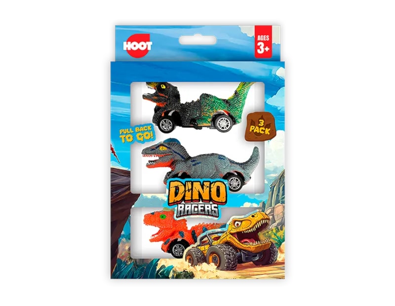 Wholesale Dinosaur Car 3pk