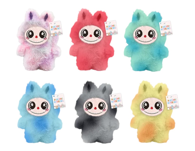 Wholesale Two-Tone Plush Character Keyring 15cm CDU Wholesale Two-Tone Plush Character Keyring 15cm CDU