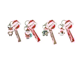 Wholesale Christmas Character with Tag Keyring CDU