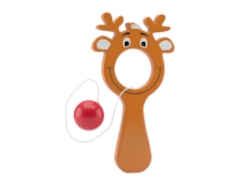 Christmas Mini Reindeer Bat & Ball Game 6pk Christmas Mini Reindeer Bat & Ball Game 6pk