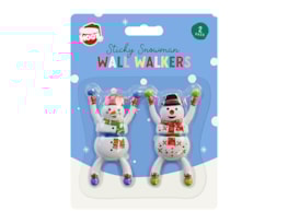 Wholesale Christmas Snowman Wall Walkers 2pk Wholesale Christmas Snowman Wall Walkers 2pk