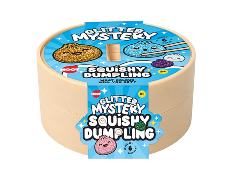 Wholesale Squishy Glitter Dumplings 8.5cm CDU