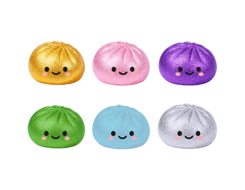 Wholesale Squishy Glitter Dumplings 8.5cm CDU Wholesale Squishy Glitter Dumplings 8.5cm CDU