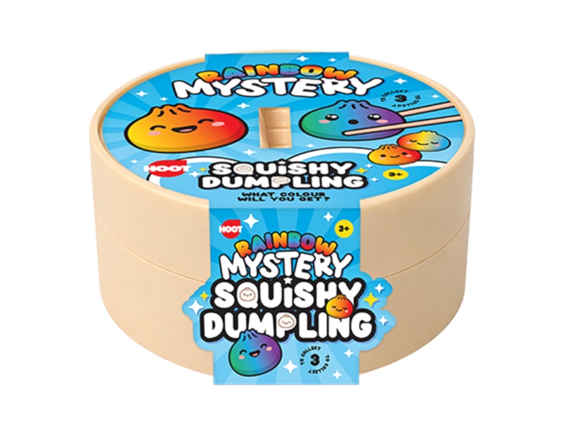 Wholesale Squishy Rainbow Dumplings 8.5cm CDU