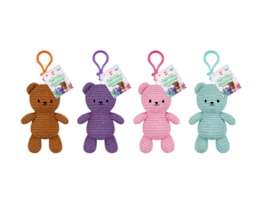 Bulk Buy Knit Cuties Teddy Bear Keyring 10cm CDU