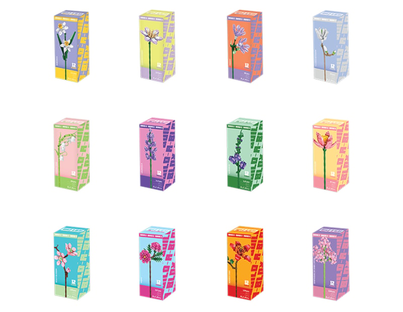 Wholesale Flower Building Blocks Series 2 CDU Bulk Buy Flower Building Blocks Series 2 CDU