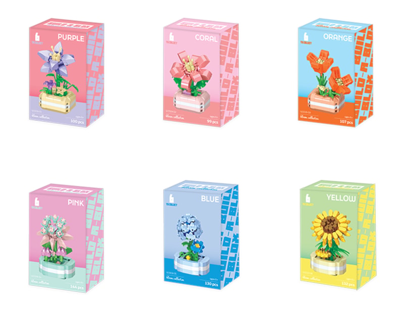 Wholesale Flower Pot Building Blocks CDU Bulk Buy Flower Pot Building Blocks CDU