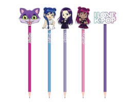 Character Pencils & Rubbers 5pk