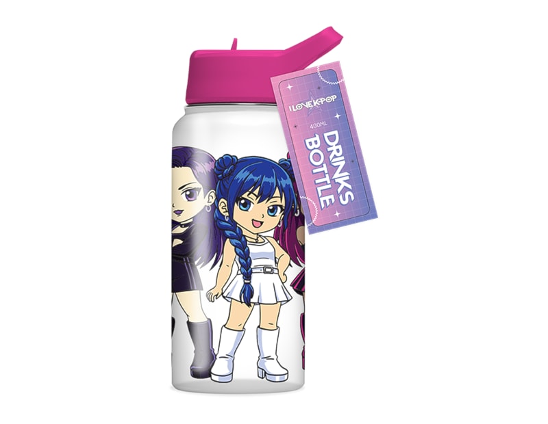 Printed Bottle with Straw 400ml