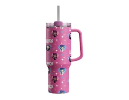 Bulk Buy Printed Double Wall Tumbler with Handle 600ml