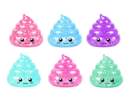 Wholesale Glitter Poo Sugar Filled Squishy CDU