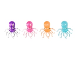 Wholesale Glitter Octopus Sugar Filled Squishy CDU