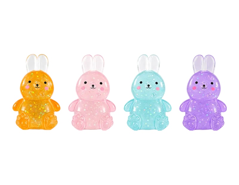Wholesale Glitter Bunny Sugar Filled Squishy CDU