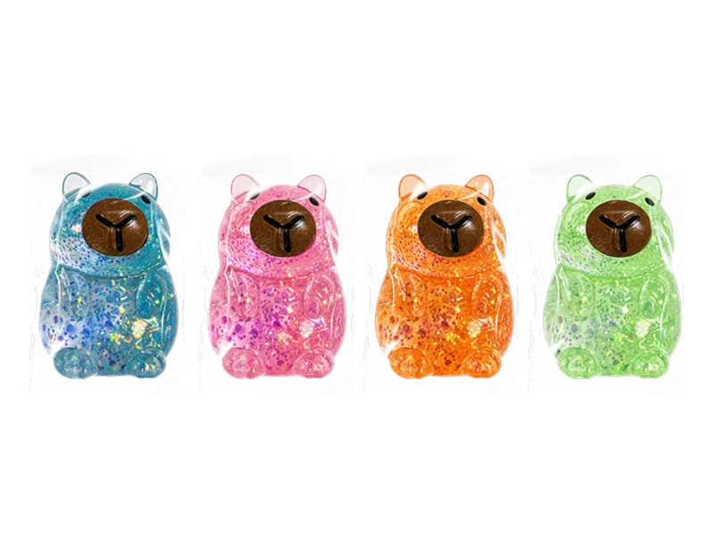 Bulk Buy Glitter Animal Sugar Filled Squishy CDU