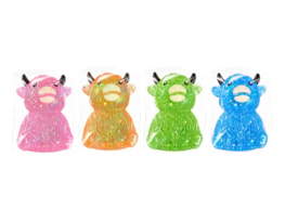 Wholesale Glitter Highland Cow Sugar Filled Squishy CDU Wholesale Glitter Highland Cow Sugar Filled Squishy CDU