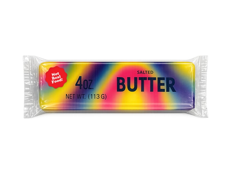 Wholesale Rainbow Squeezy Butter 13.5cm CDU