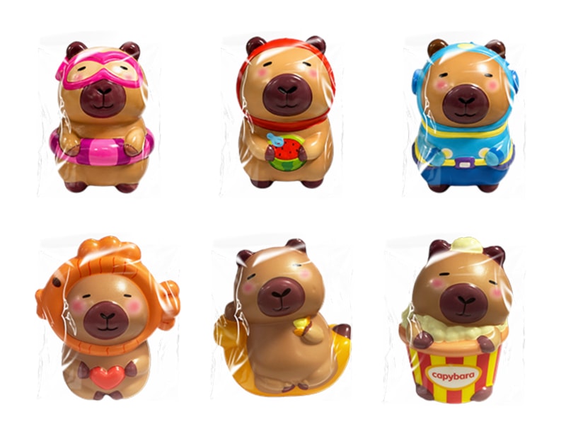 Wholesale Capybara PU Squeezy 10cm CDU Wholesale Capybara PU Squeezy 10cm CDU