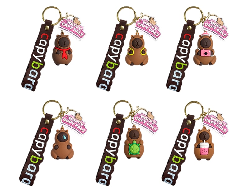 Wholesale Capybara Tag Keyring CDU Bulk Buy Capybara Tag Keyring CDU