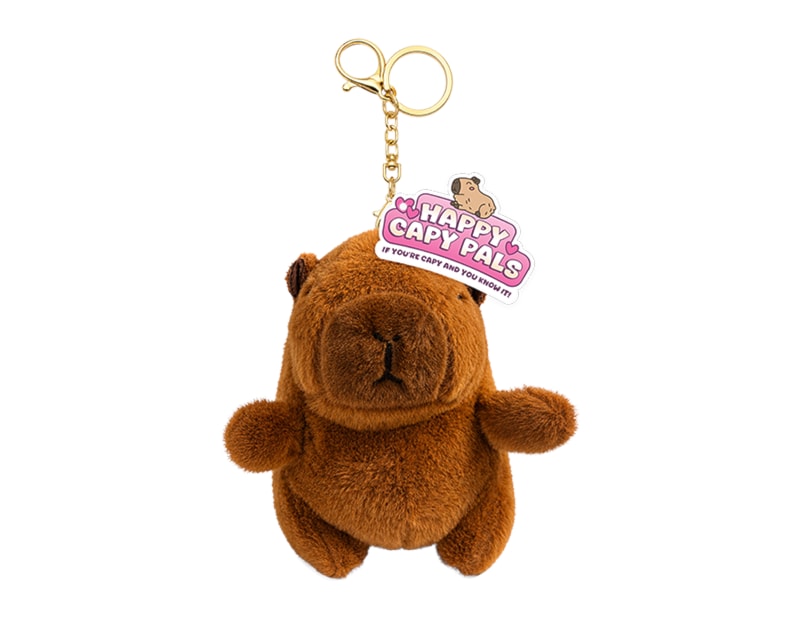 Wholesale Capybara Plush Keyring CDU