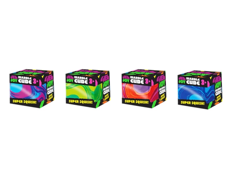 Wholesale Marble Squishy Cube 5x5x5cm CDU