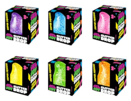 Wholesale Squishy Glitter Drop 3.5x4x5cm CDU