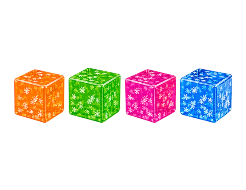 Wholesale Squishy Snowflake Cube 5x5x5cm CDU Wholesale Squishy Snowflake Cube 5x5x5cm CDU