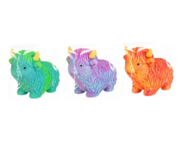 Wholesale Coloured Highland Cow Stretchy 10cm CDU Wholesale Coloured Highland Cow Stretchy 10cm CDU