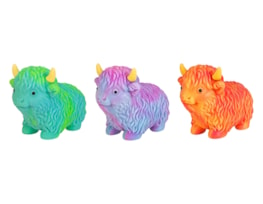 Wholesale Coloured Highland Cow Stretchy 10cm CDU Wholesale Coloured Highland Cow Stretchy 10cm CDU