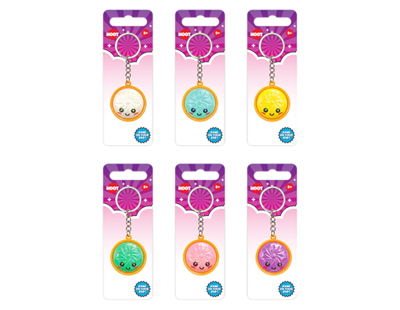 Wholesale Pearlised Dumpling Keyring 3.5cm CDU