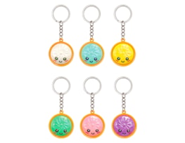 Wholesale Pearlised Dumpling Keyring 3.5cm CDU Wholesale Pearlised Dumpling Keyring 3.5cm CDU
