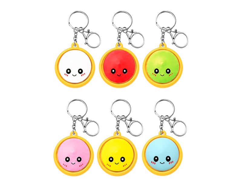 Wholesale LED Pop Up Dumpling Keyring 4cm CDU
