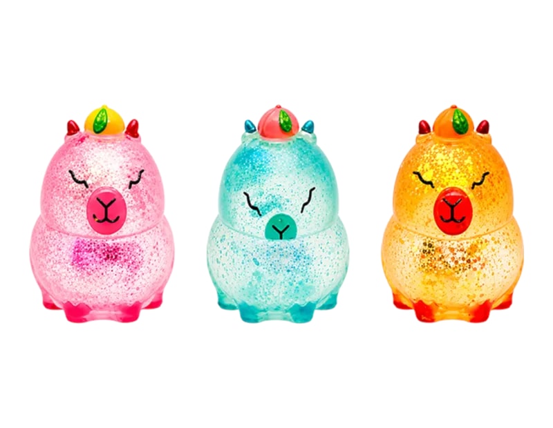 Wholesale Glitter Animal Sugar Filled Squishy CDU