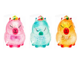 Wholesale Glitter Animal Sugar Filled Squishy CDU
