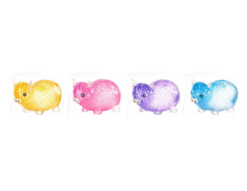Wholesale Glitter Highland Cow Sugar Filled Squishy 9.5cm CDU Wholesale Glitter Highland Cow Sugar Filled Squishy 9.5cm CDU