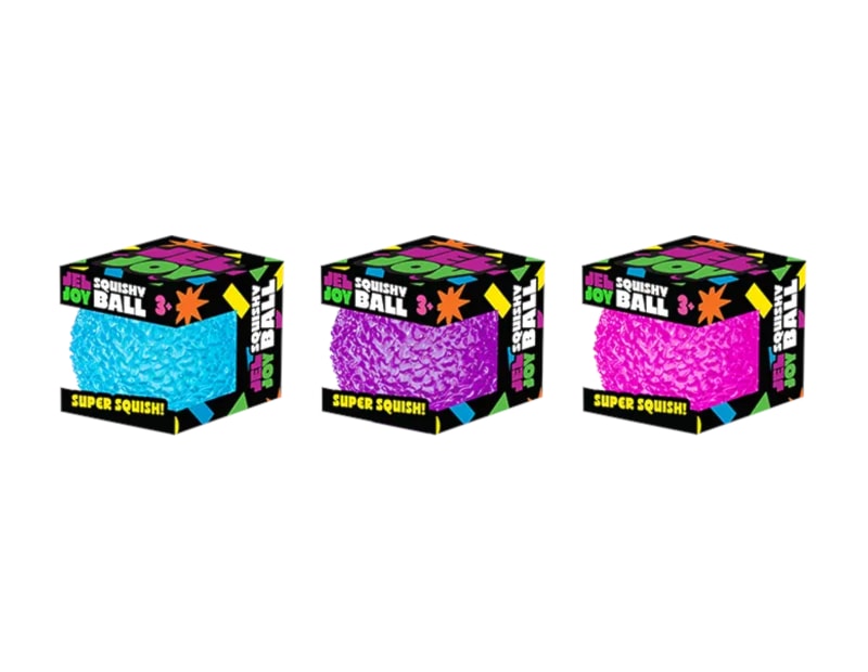 Bulk Buy Squishy Textured Ball CDU
