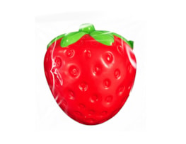 Wholesale Strawberry PU Squeezy 8.5cm CDU