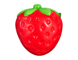 Wholesale Strawberry PU Squeezy 8.5cm CDU