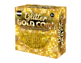 Bulk Buy Big Glitter Squishy Coin 8.5cm CDU