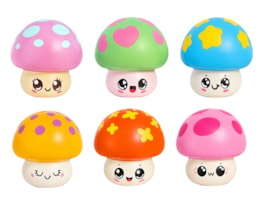 Wholesale Mushroom PU Squeezy 9cm CDU Wholesale Mushroom PU Squeezy 9cm CDU