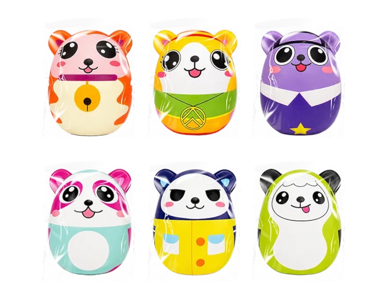 Wholesale Cute Animal PU Squeezy 10cm CDU