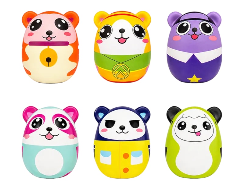 Wholesale Cute Animal PU Squeezy 10cm CDU