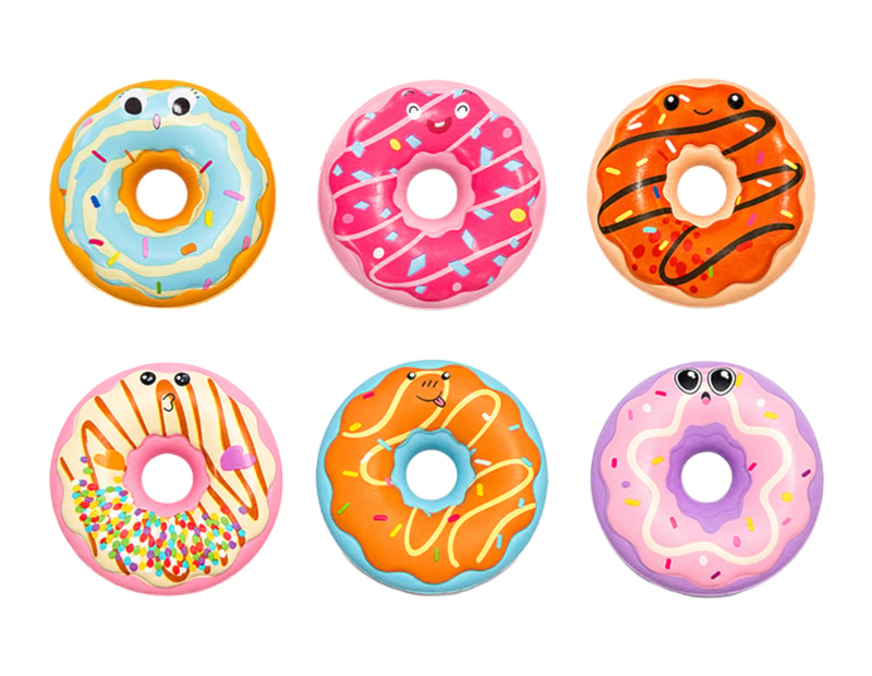 Wholesale Donut PU Squeezy 9cm CDU