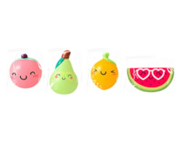 Bulk buy Cute Fruit PU Squeezy 12cm CDU