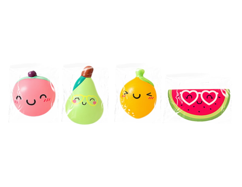 Bulk buy Cute Fruit PU Squeezy 12cm CDU