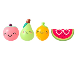 Wholesale Cute Fruit PU Squeezy 12cm CDU