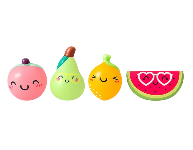 Wholesale Cute Fruit PU Squeezy 12cm CDU