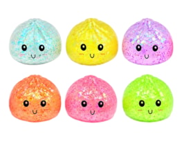 Wholesale Glow In The Dark Squishy Maltose Dumpling 5.5cm CDU