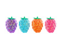 Wholesale Glitter Grape Sugar Filled Squishy CDU